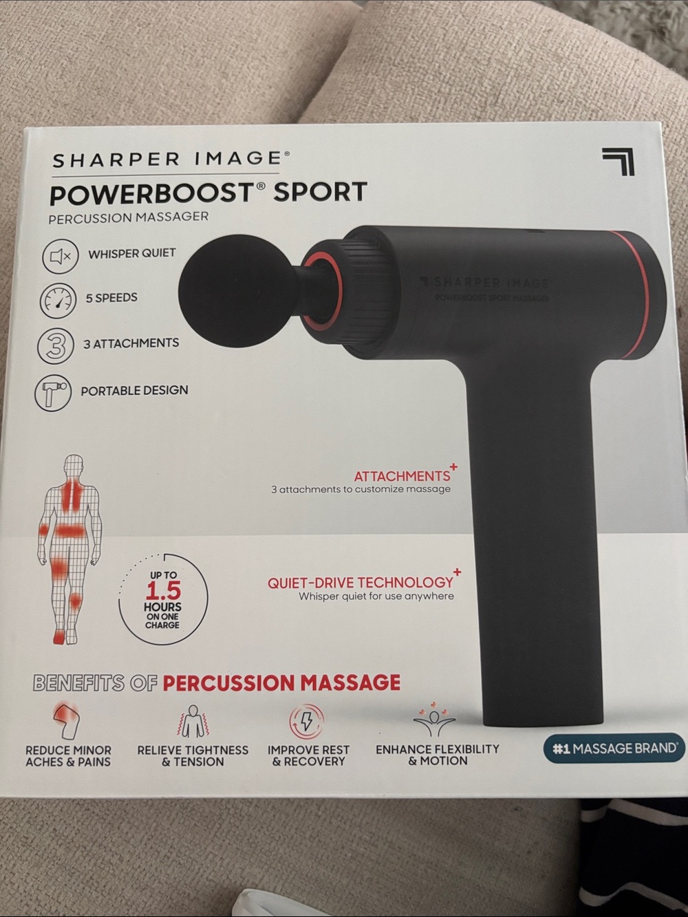 Father’s Day gift! Sharper Image PowerBoost Sport Percussion Massager